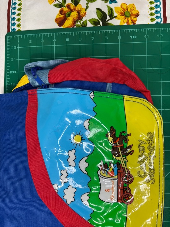 Vintage Calgary Stampede Merch Kids Colorblock Messenger Bag Rodeo Theme - Picture 10 of 10